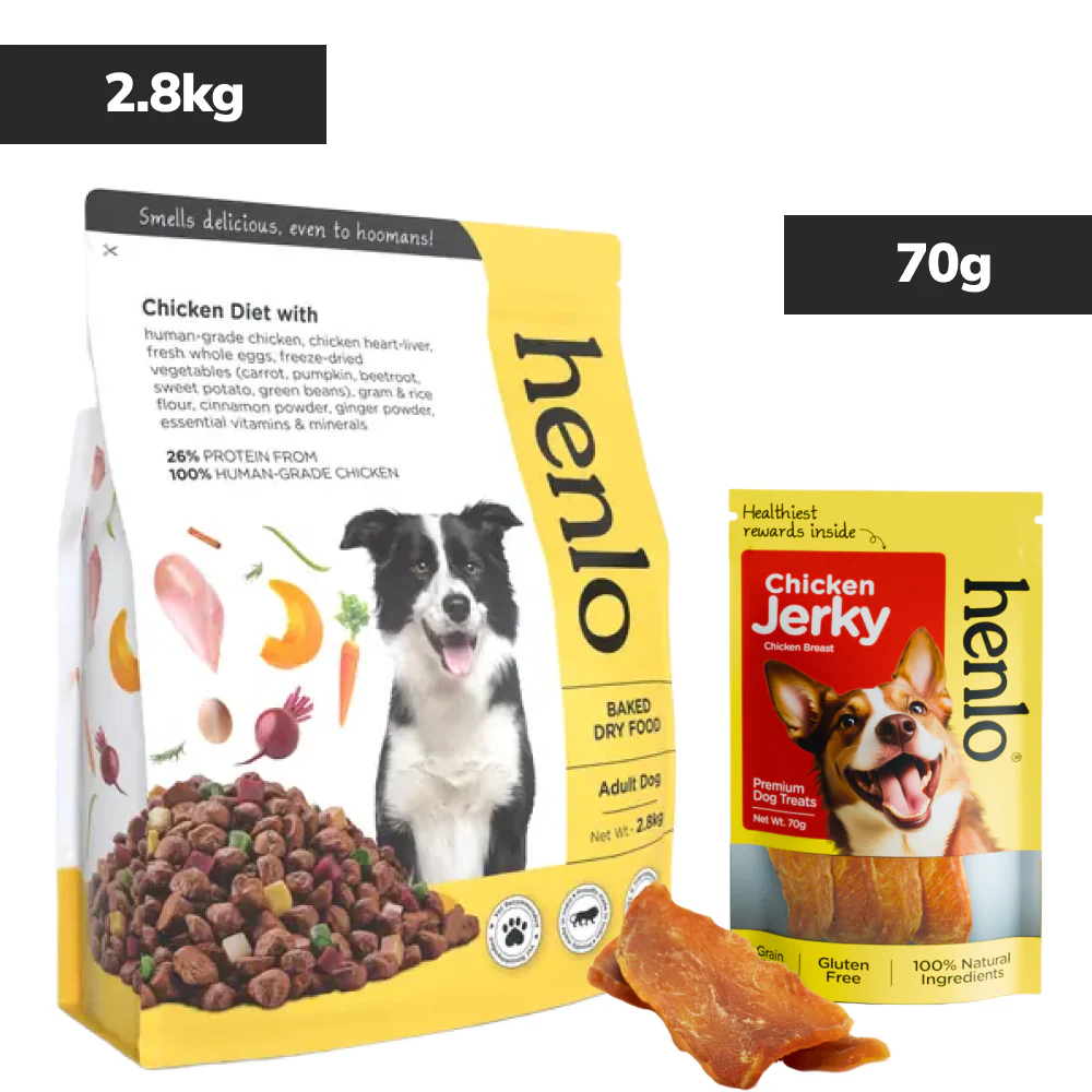 Henlo Baked Chicken & Vegetable Dry Food for Adult Dogs | High Protein | 100% Human Grade Ingredients - Image 11