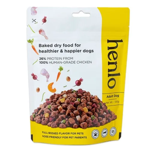Henlo Chicken & Vegetable Baked Dry Food for Adult Dogs | 100% human grade ingredients - Image 14