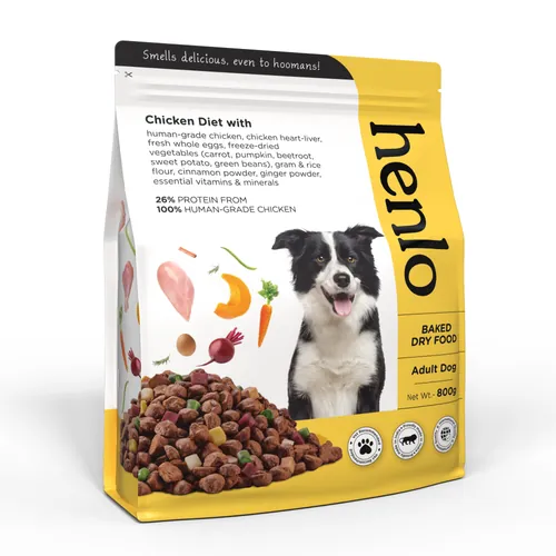 Henlo Chicken & Vegetable Baked Dry Food for Adult Dogs | 100% human grade ingredients - Image 16