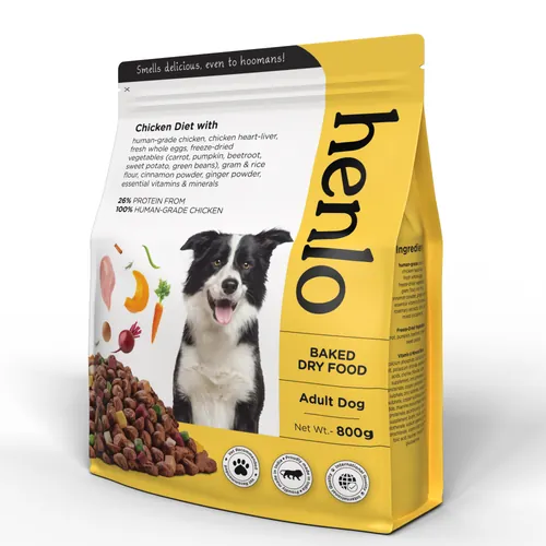 Henlo Chicken & Vegetable Baked Dry Food for Adult Dogs | 100% human grade ingredients - Image 19
