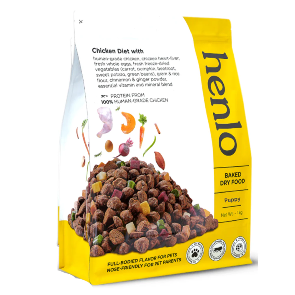 Henlo Chicken & Veg Baked Dry Food for Puppies & Small Breed Dogs | 100% Human Grade Ingredients - Image 5