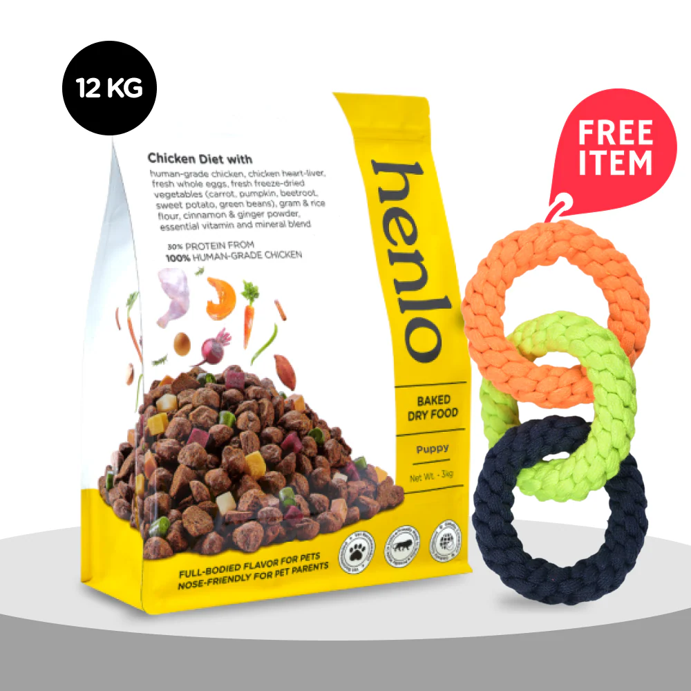 Henlo Chicken & Veg Baked Dry Food for Puppies & Small Breed Dogs | 100% Human Grade Ingredients - Image 7