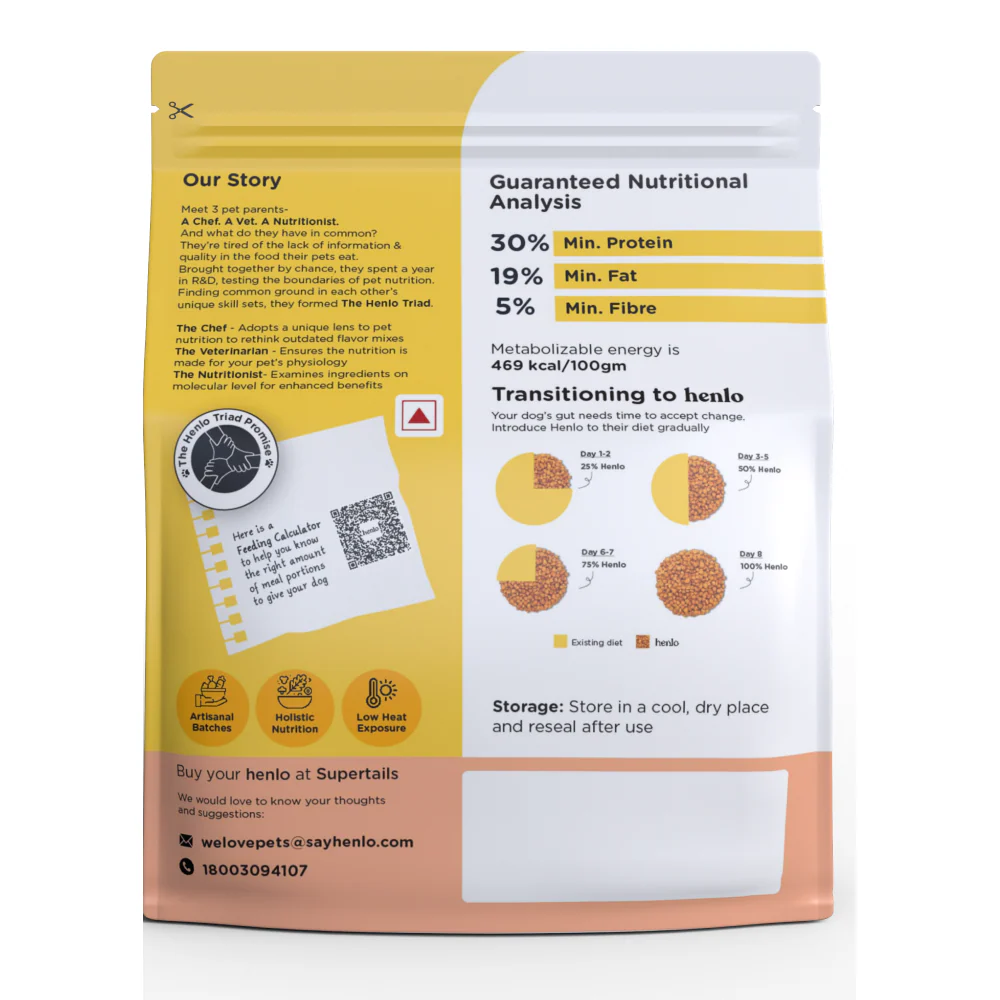 Henlo Chicken and Egg Baked Dry Food for Adult Dogs & Puppies | 100% Human Grade Ingredients - Image 14