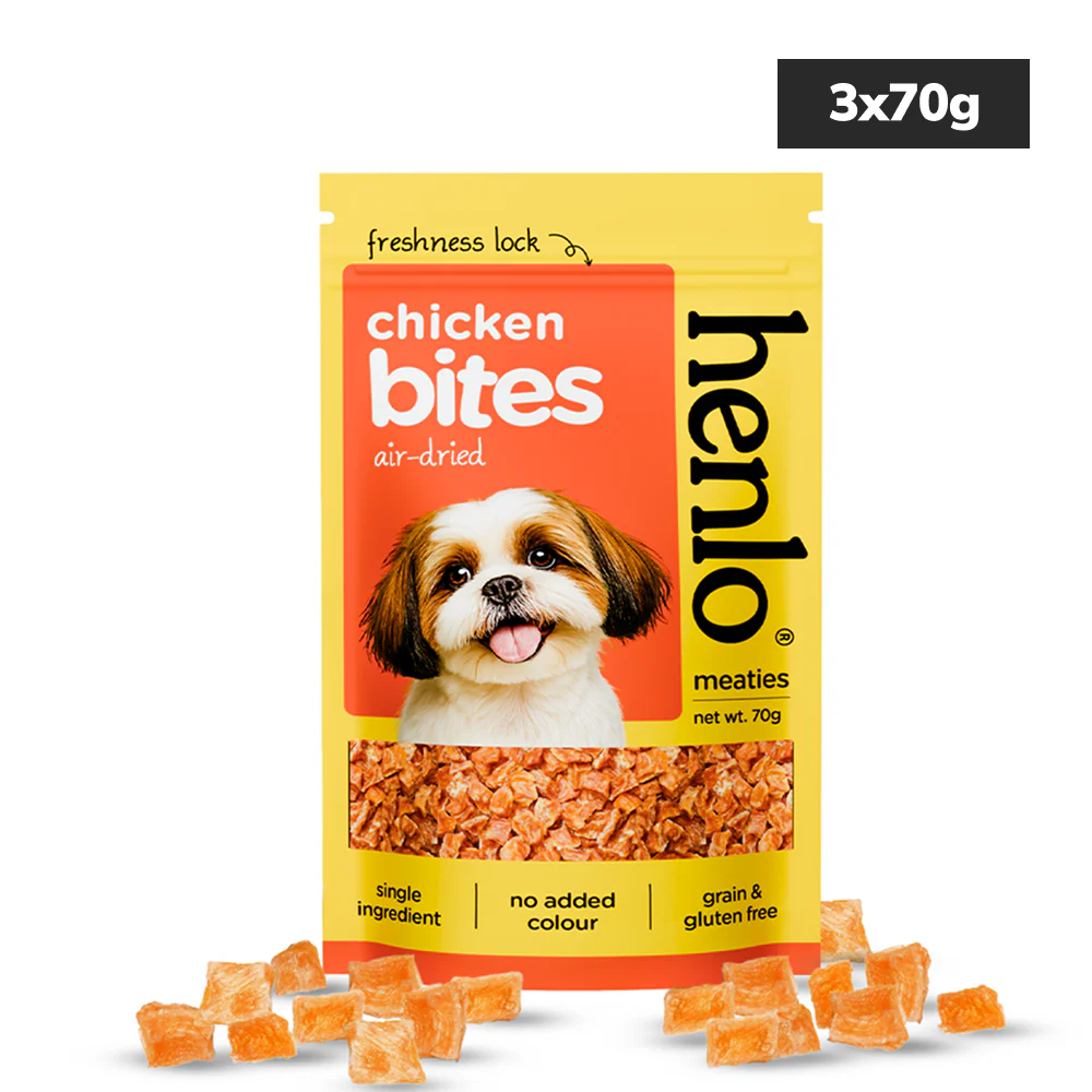Henlo Single Ingredient Chicken Bites Dog Treats I Guilt Free I High Protein - Image 6