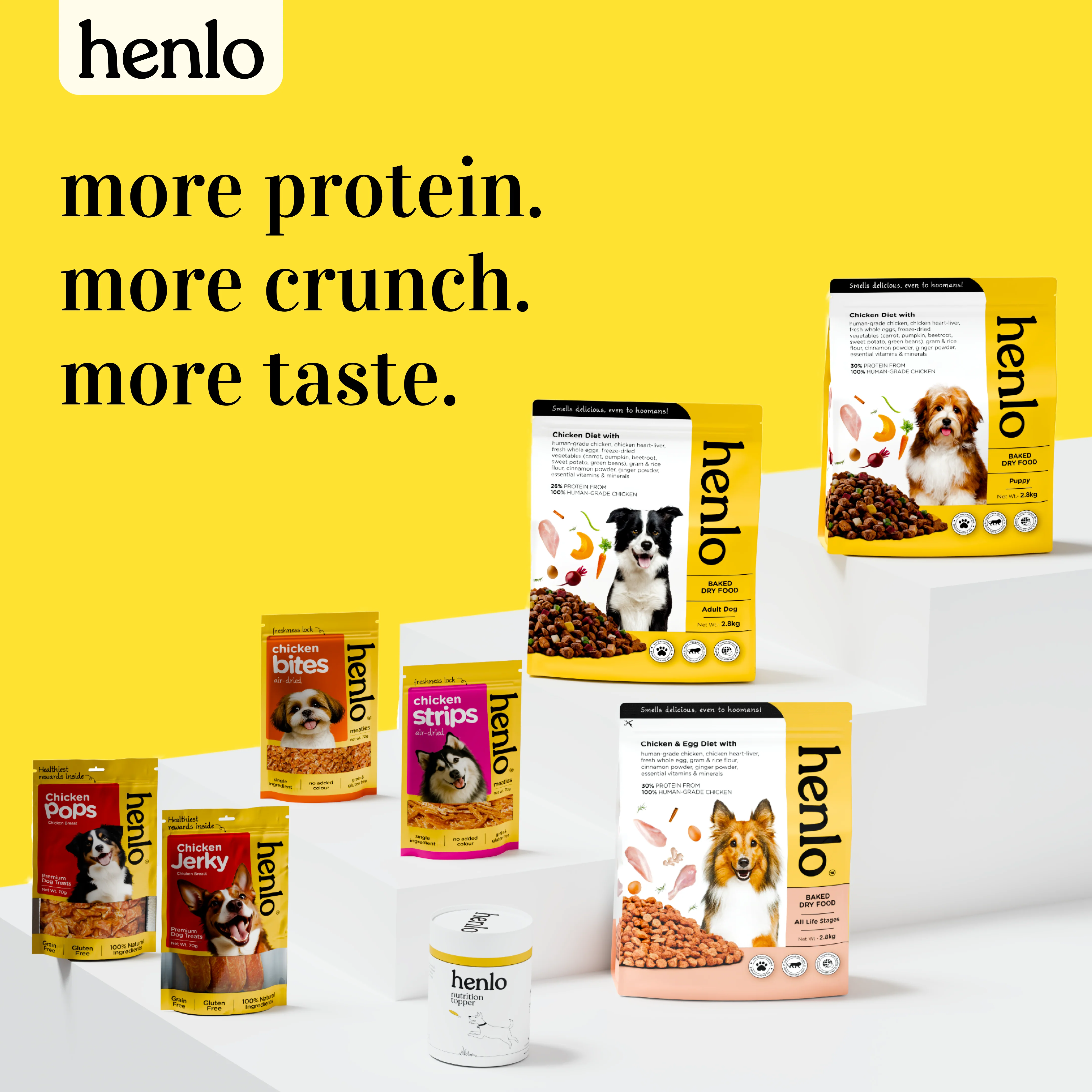 Henlo High Protein Air Dried Chicken Strips Dog Treats - Image 7