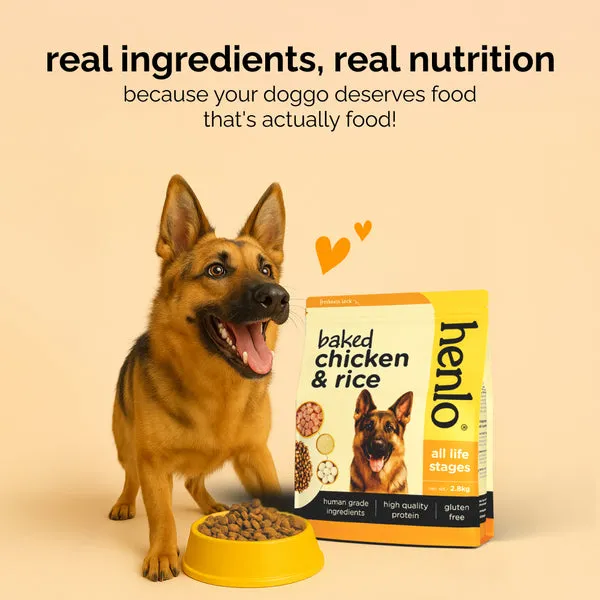 Henlo Baked Chicken Adult and Puppy Dog Dry Food | 100% Human Grade Ingredients - Image 13