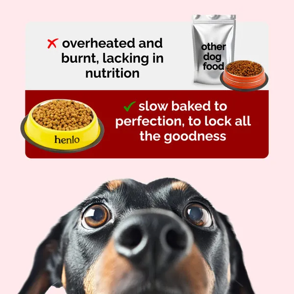 Henlo Baked Chicken Adult and Puppy Dog Dry Food | 100% Human Grade Ingredients - Image 8