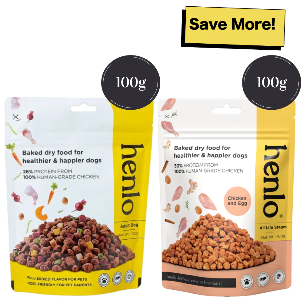 Henlo Chicken & Vegetable and Chicken & Egg Baked Dry Food for Adult Dogs Combo - Image 12