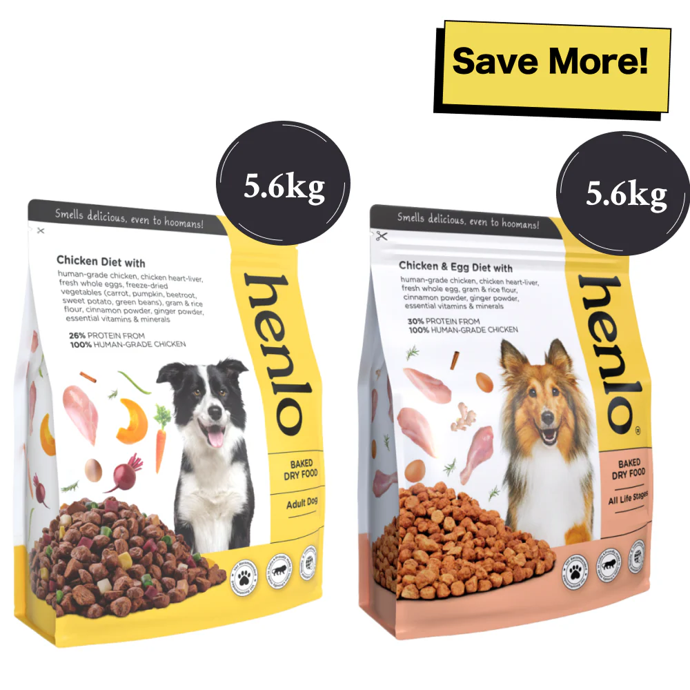 Henlo Chicken & Vegetable and Chicken & Egg Baked Dry Food for Adult Dogs Combo - Image 17