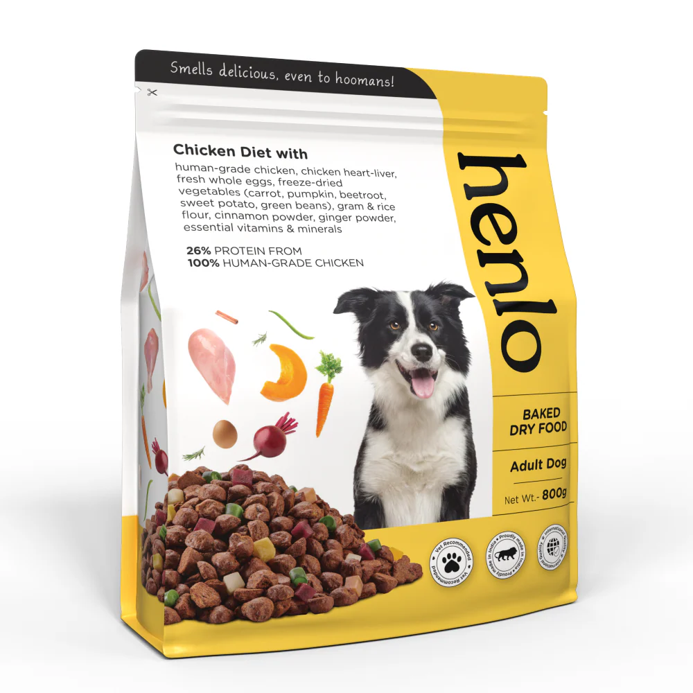Henlo Chicken & Vegetable and Chicken & Egg Baked Dry Food for Adult Dogs Combo - Image 11