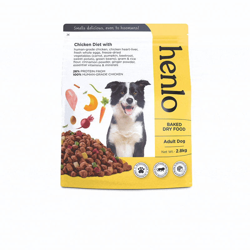 Henlo Chicken Vegetable Baked Adult Dry Food, Bark Out Loud Allergy Itch Relief Shampoo Dogs Combo - Image 2