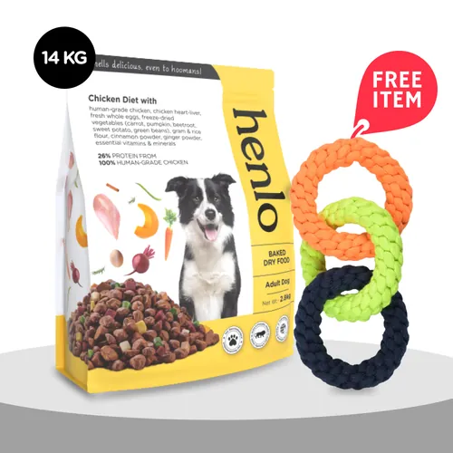 Henlo Chicken & Vegetable Baked Dry Food for Adult Dogs | 100% human grade ingredients - Image 20