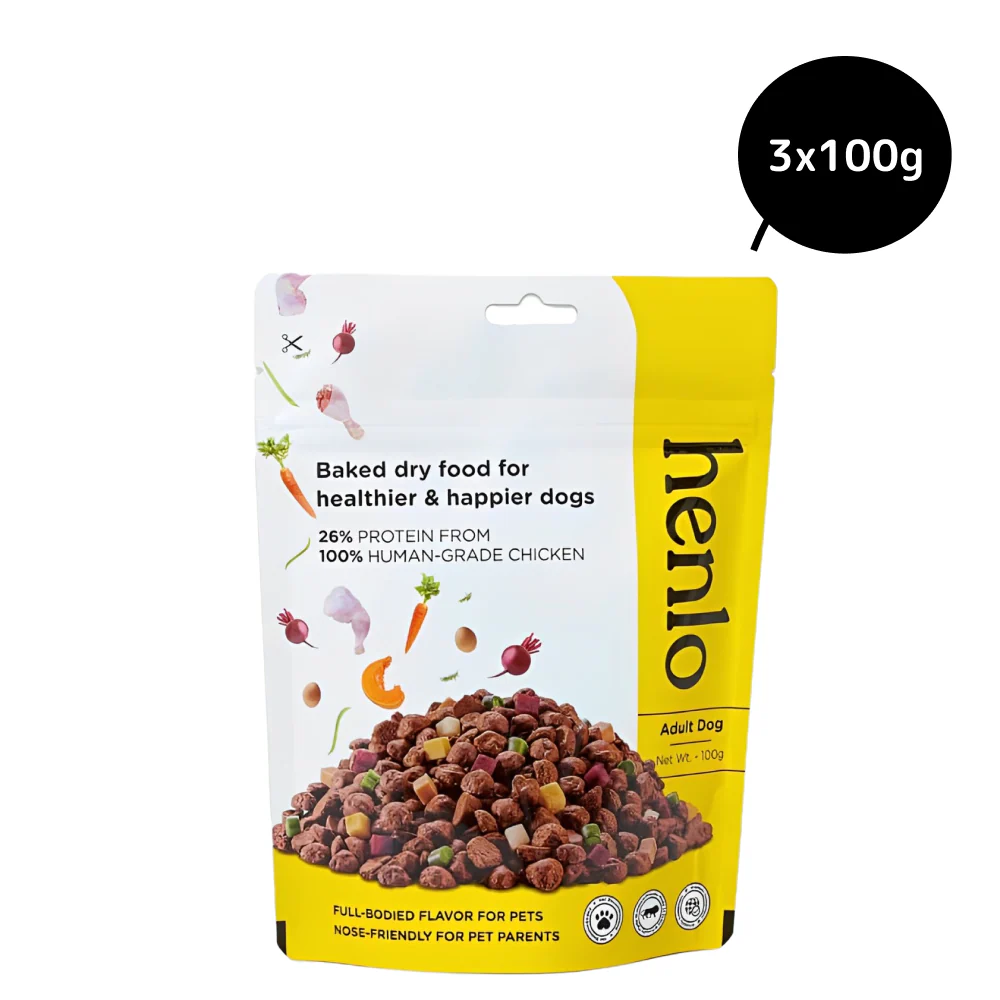 Henlo Chicken & Vegetable Baked Dry Food for Adult Dogs | 100% human grade ingredients - Image 2