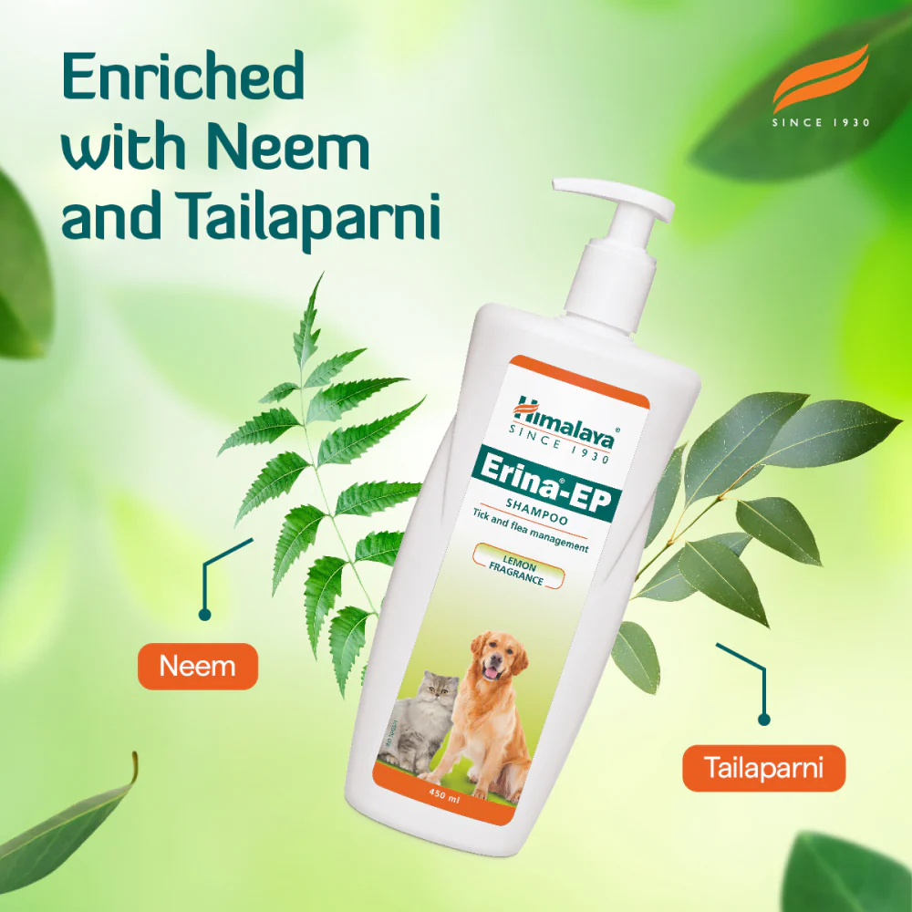 Himalaya Digestive Stimulant Digyton Drops and Erina EP Tick and Flea Shampoo for Dogs and Cats Combo - Image 4