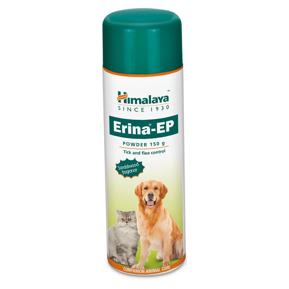 Himalaya Erina EP Tick & Flea Shampoo (Lemon Fragrance) and Tick & Flea Dusting Powder for Dogs and Cats Combo - Image 3