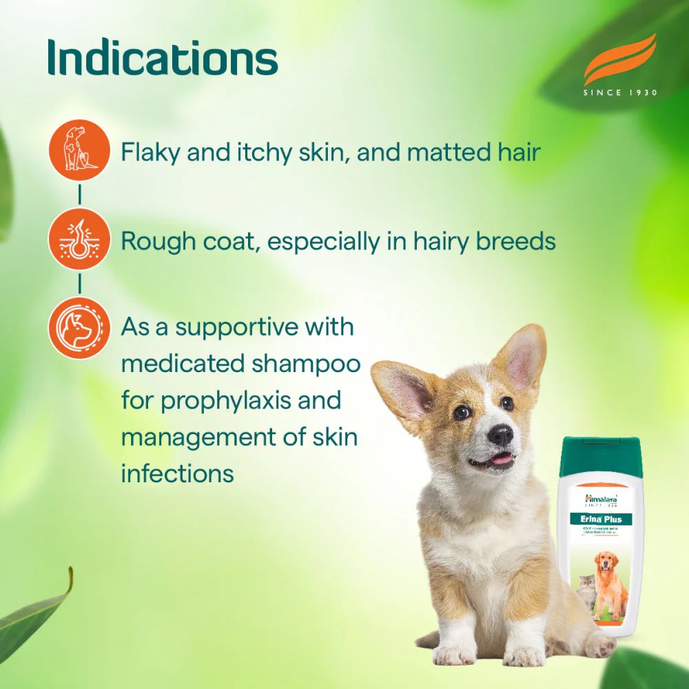 Himalaya Erina Plus Coat Cleanser with Conditioner for Dogs and Cats - Image 4