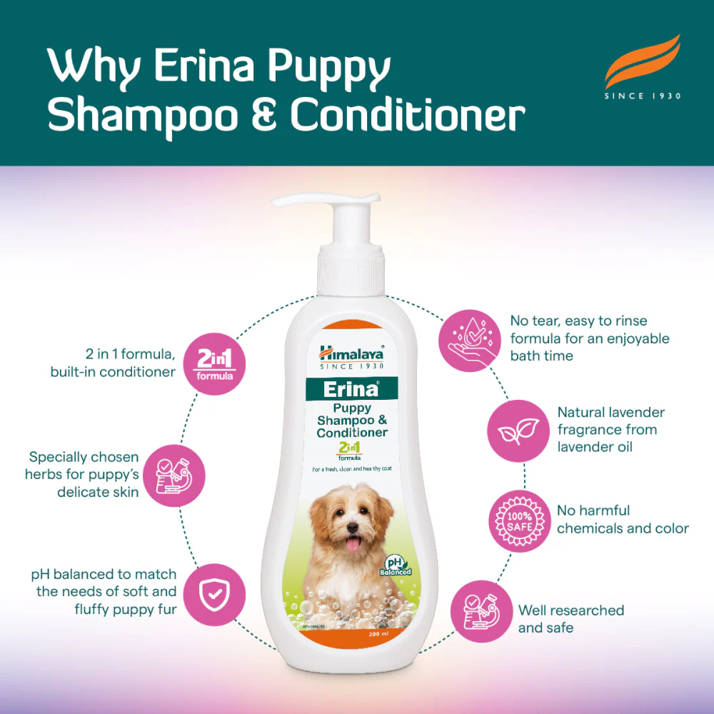 Himalaya Erina Shampoo & Conditioner for Puppies - Image 6