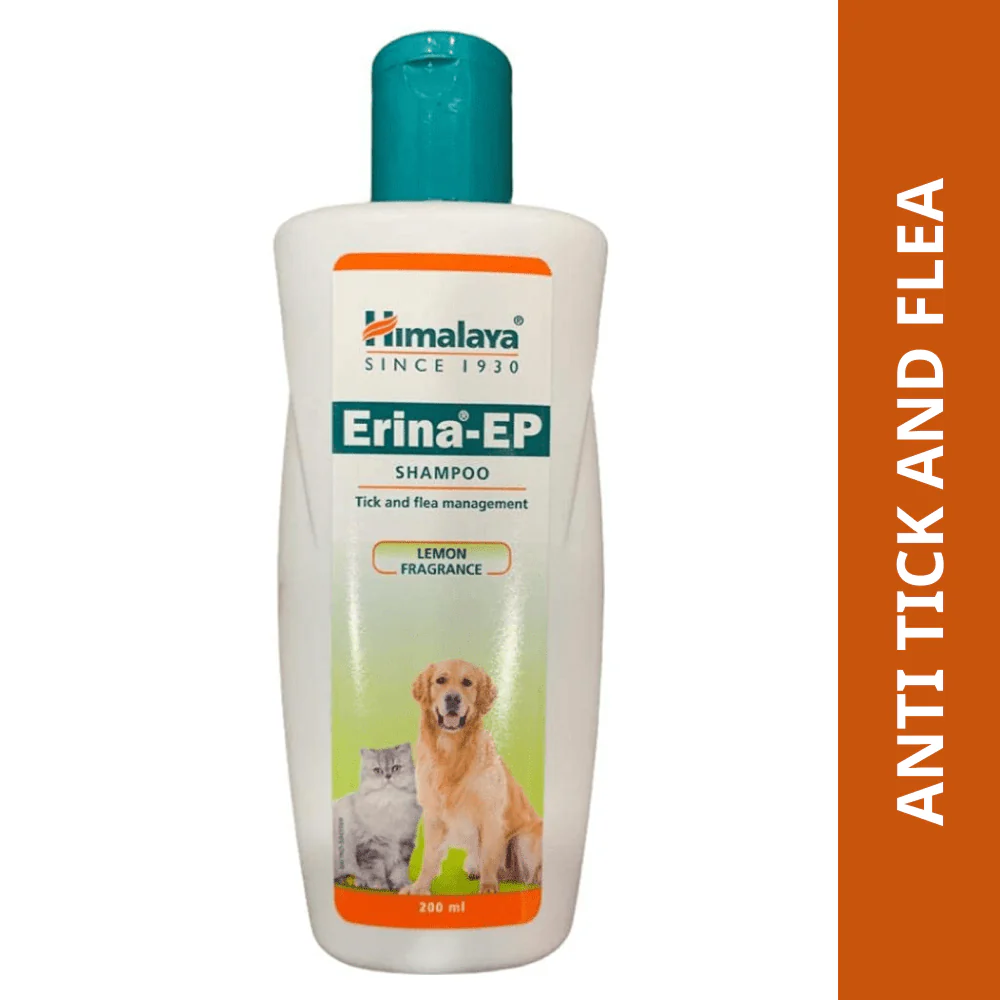 Himalaya Erina EP Tick and Flea Shampoo and Himpyrin Anti Inflammatory & Pain Relief Drops for Dogs and Cats Combo - Image 3