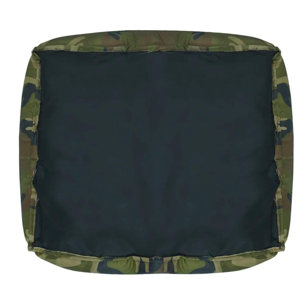 Hiputee Polyester Canvas Velvet Fabric Rectangular Bed for Dogs and Cats (Armyprint) - Image 6