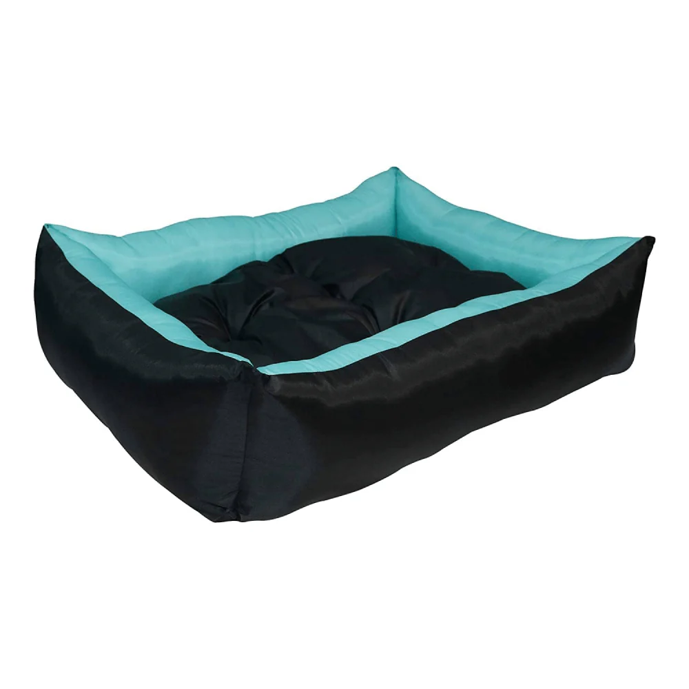 Hiputee Rectangular Premium Waterproof Reversible Bed for Dogs and Cats (SkyBlue & Black) - Image 14