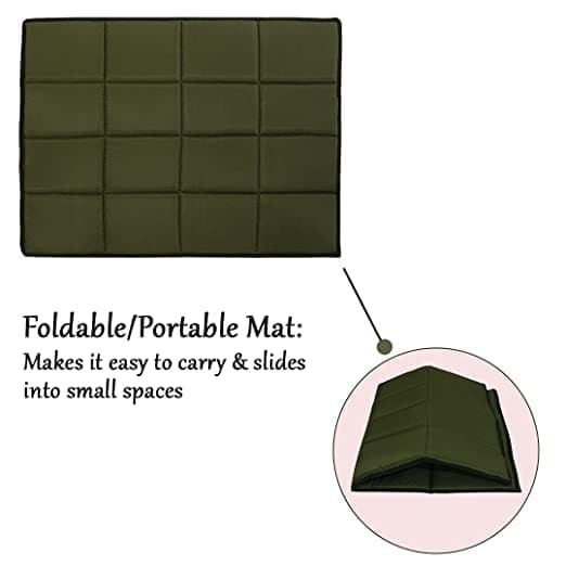Hiputee Rectangular Shape Waterproof Polyester Fabric Flat Pad Bed for Dogs and Cats (Green) - Image 5