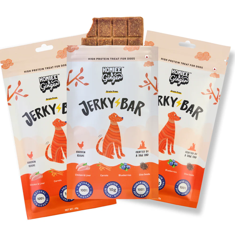 Homiee & Ginger Air Dried Grain Free Chicken Jerky Bar Dog Treats - Image 9