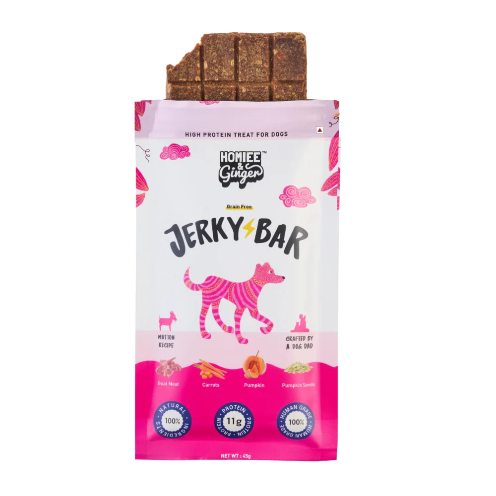 Homiee & Ginger Air Dried Grain Free Chicken, Mutton and Fish Jerky Bar Dog Treats Combo - Image 15