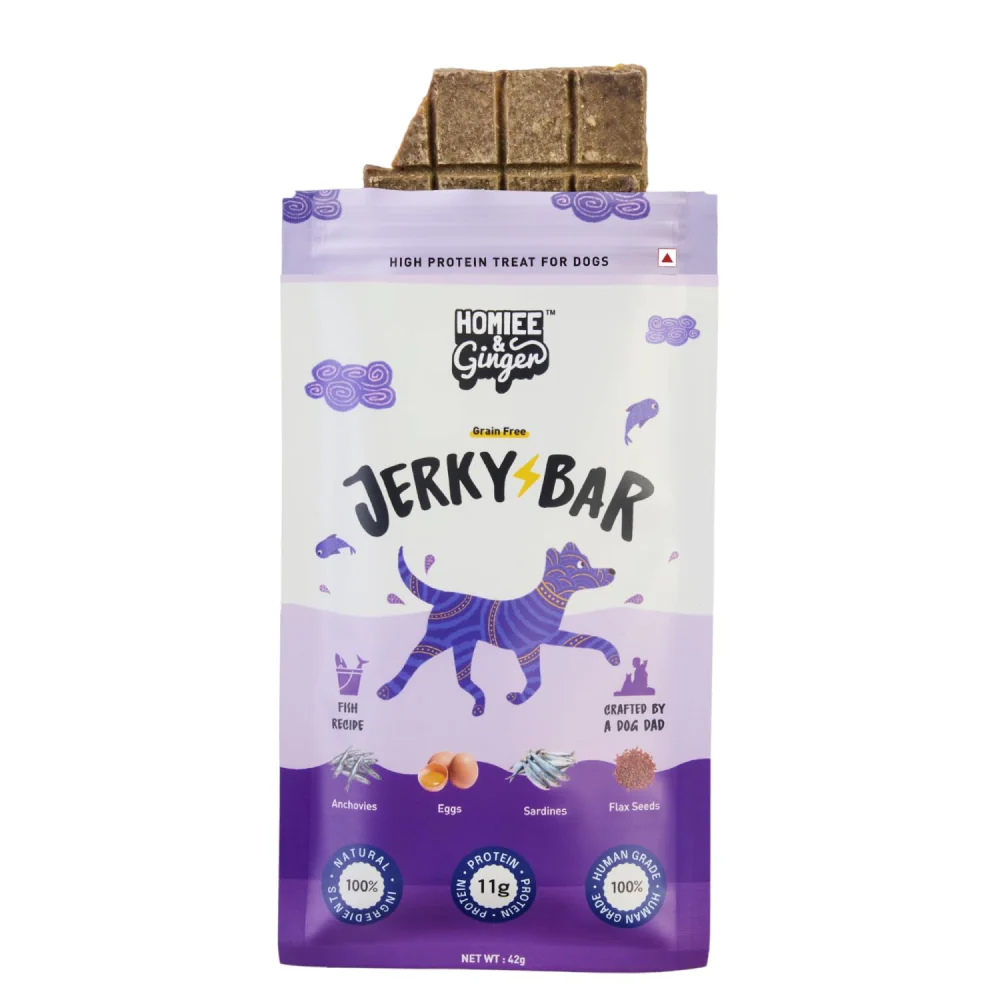 Homiee & Ginger Air Dried Grain Free Mutton and Fish Jerky Bar Dog Treats Combo - Image 11