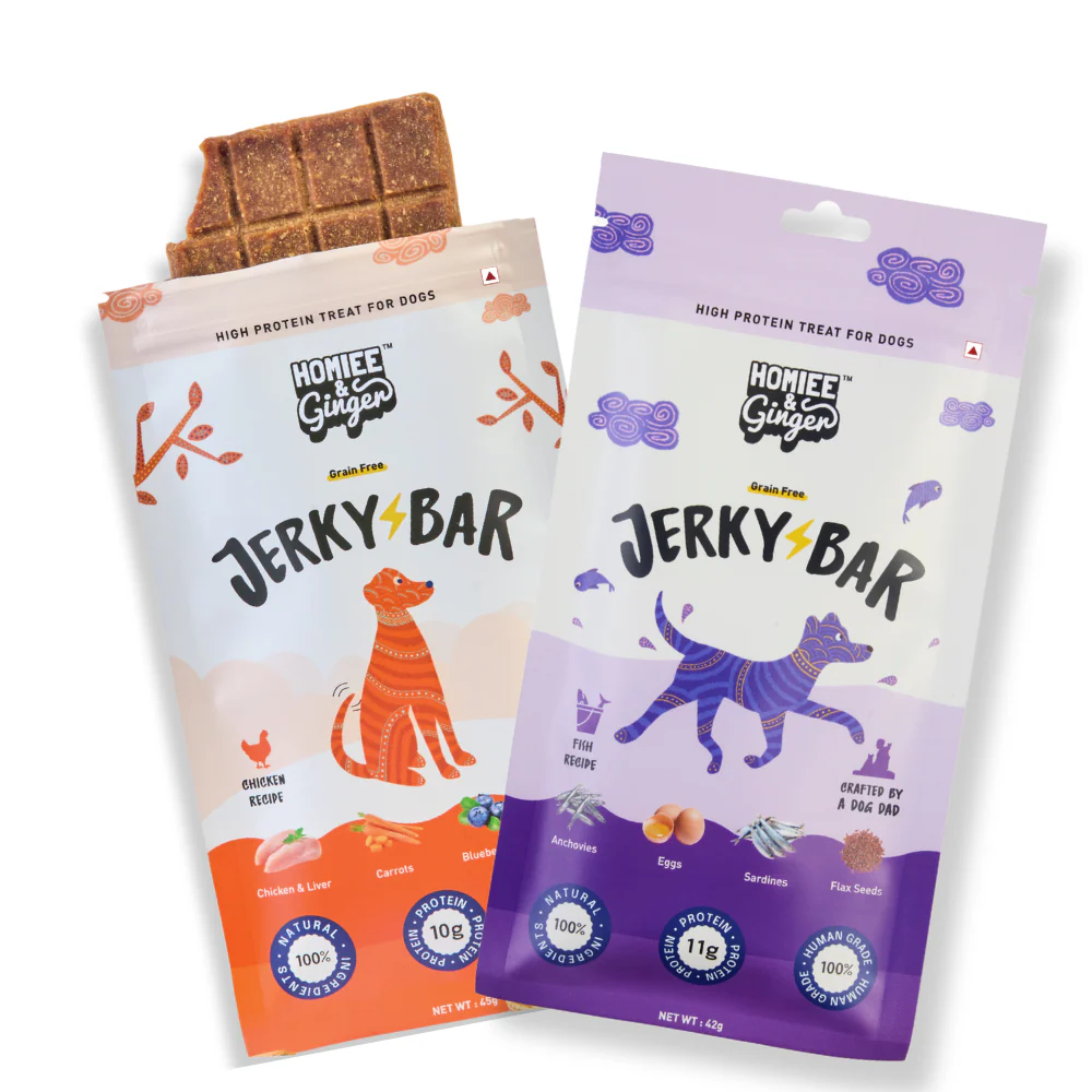 Homiee & Ginger Air Dried Grain Free Fish and Chicken Jerky Bar Dog Treats Combo - Image 13