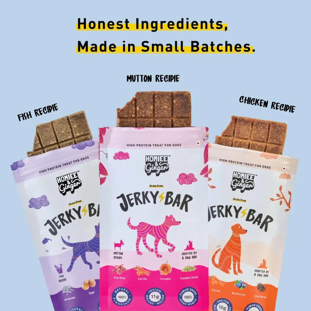 Homiee & Ginger Grain Free Fish Jerky Bar Dog Treats - Image 7