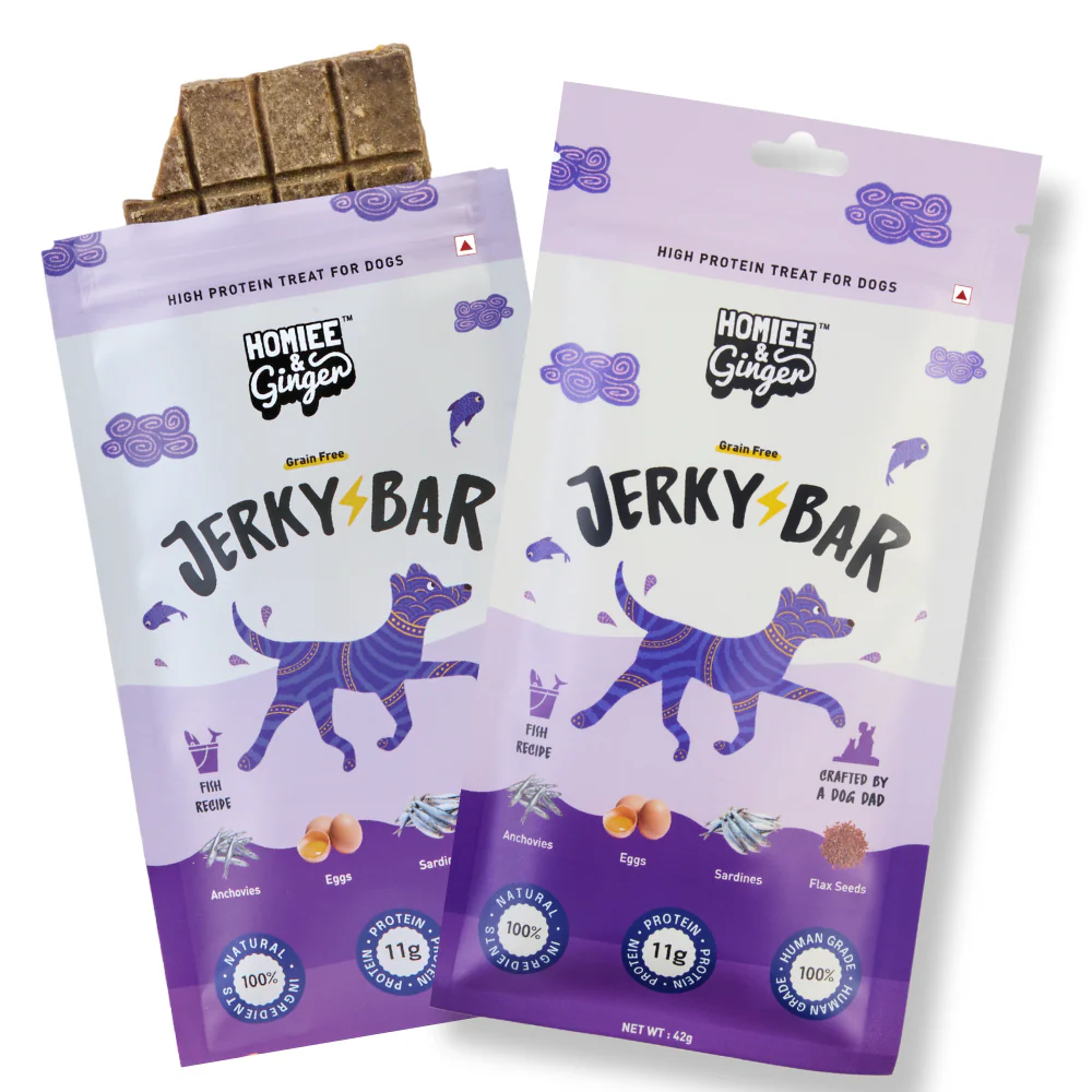 Homiee & Ginger Grain Free Fish Jerky Bar Dog Treats - Image 9