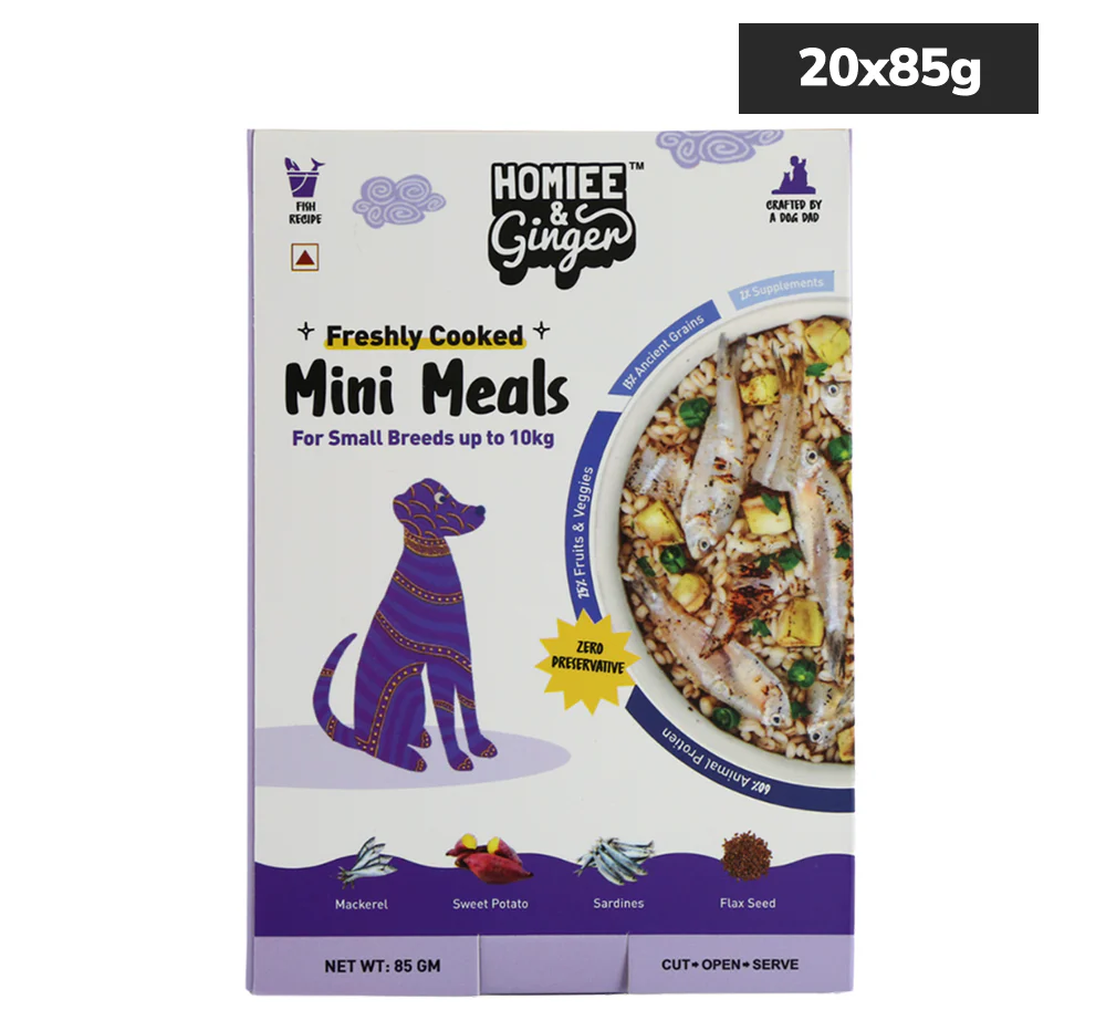 Homiee & Ginger Grain Free Mini Meals Fish Feista Fresh Food for Dogs - Image 9
