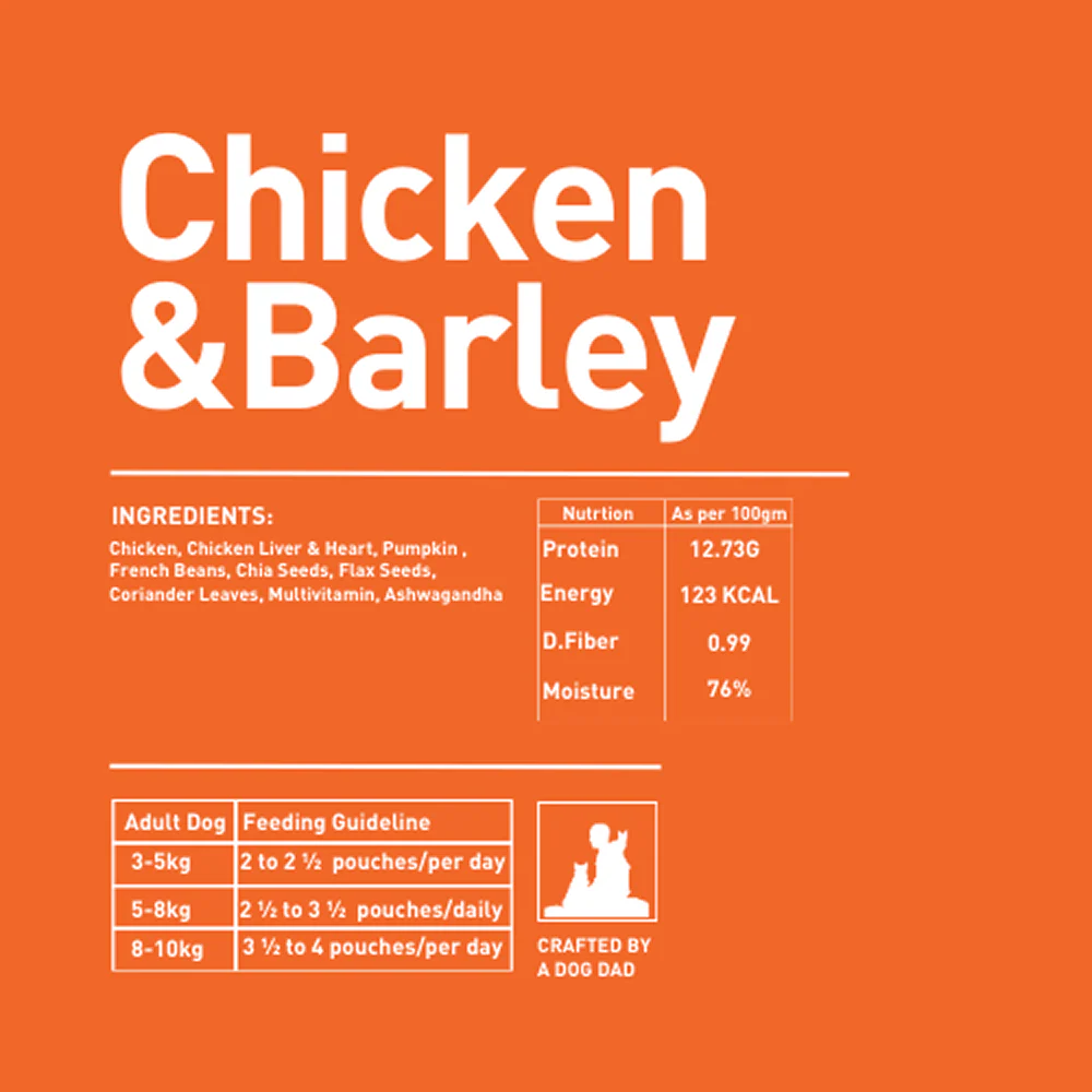 Homiee & Ginger Mini Meals Chicken & Barle, Chicken & Sweet Potato and Chicken & Quinoa Fresh Food for Dogs Combo - Image 7