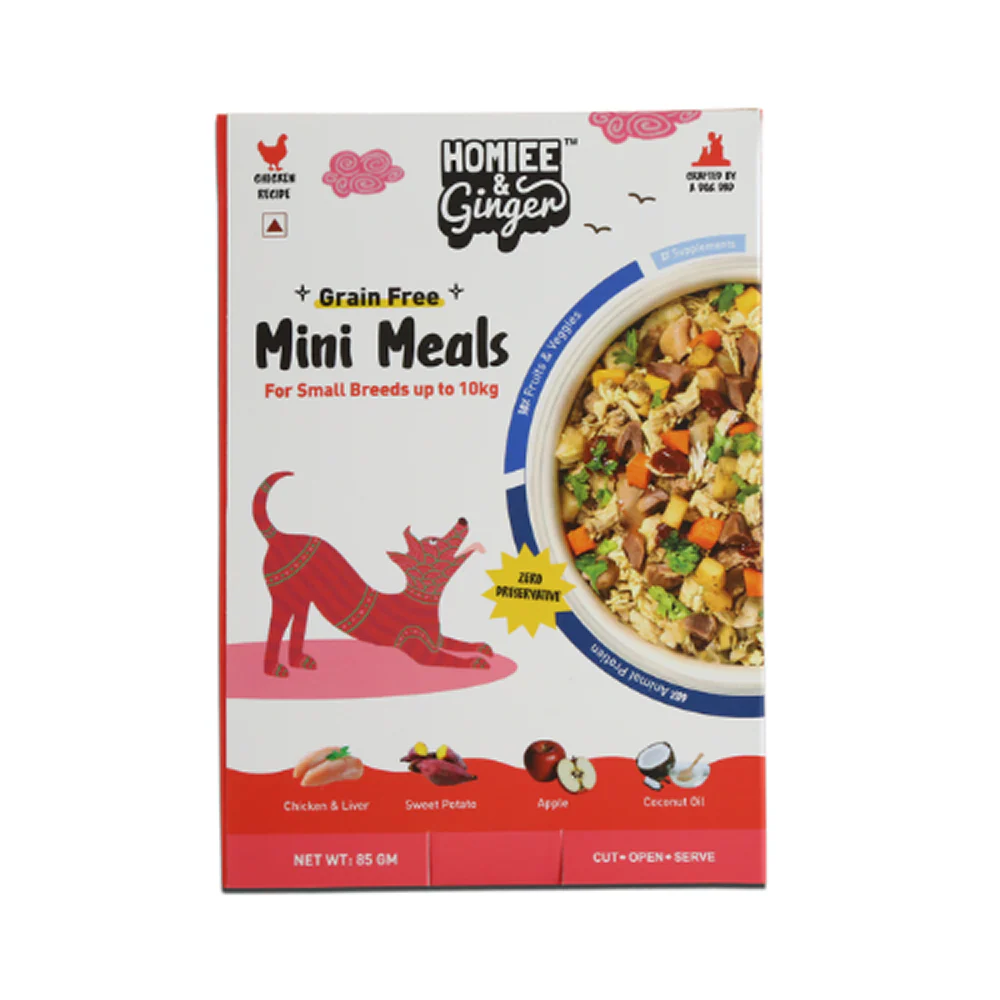 Homiee & Ginger Mini Meals Chicken & Barle, Chicken & Sweet Potato and Chicken & Quinoa Fresh Food for Dogs Combo - Image 8