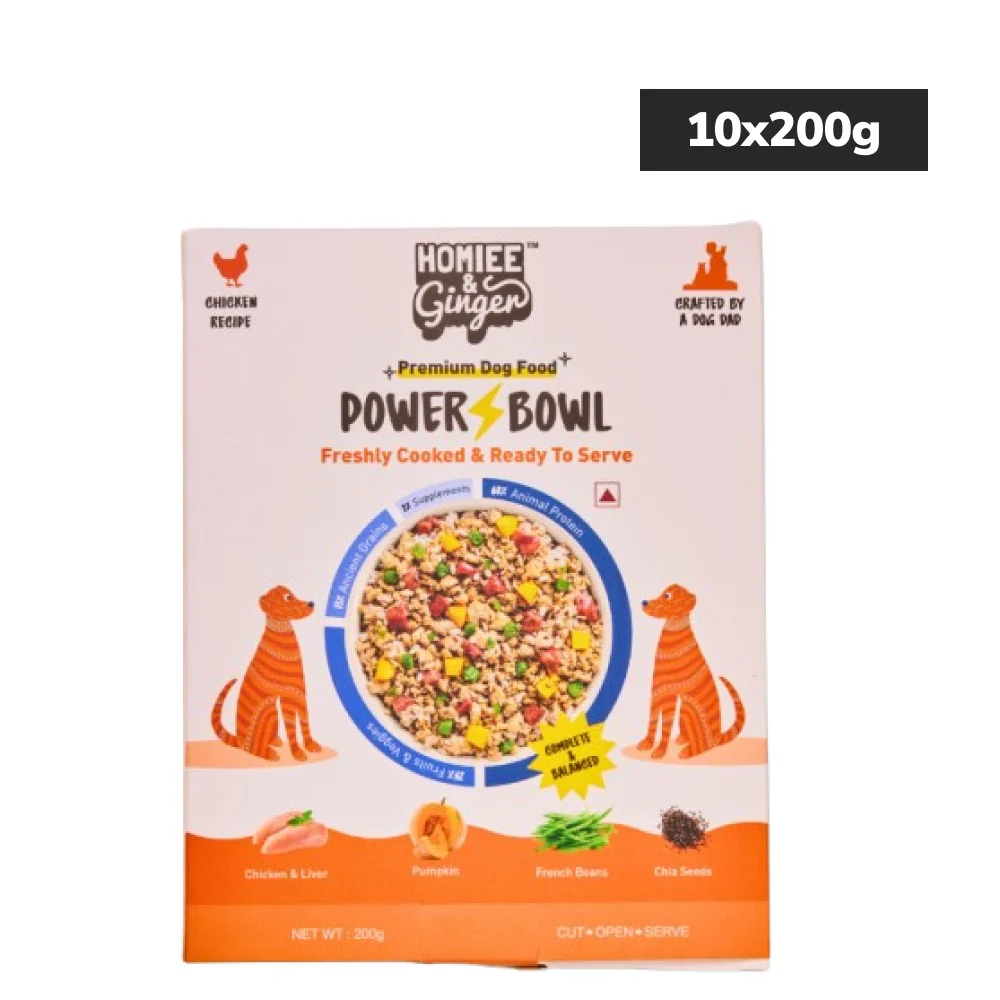Homiee & Ginger Power Bowl Chicken & Barley Fresh Food for Dogs - Image 10