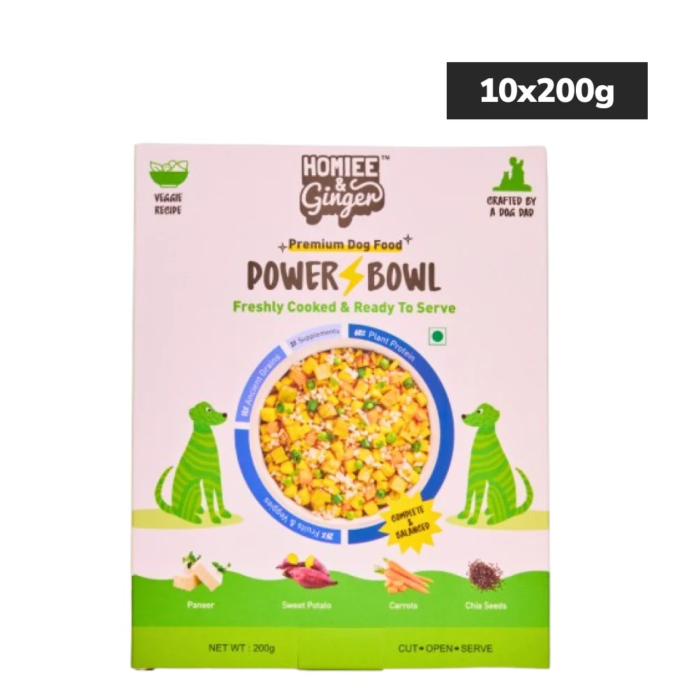 Homiee & Ginger Power Bowl Paneer & Veggies Fresh Food for Dogs - Image 10