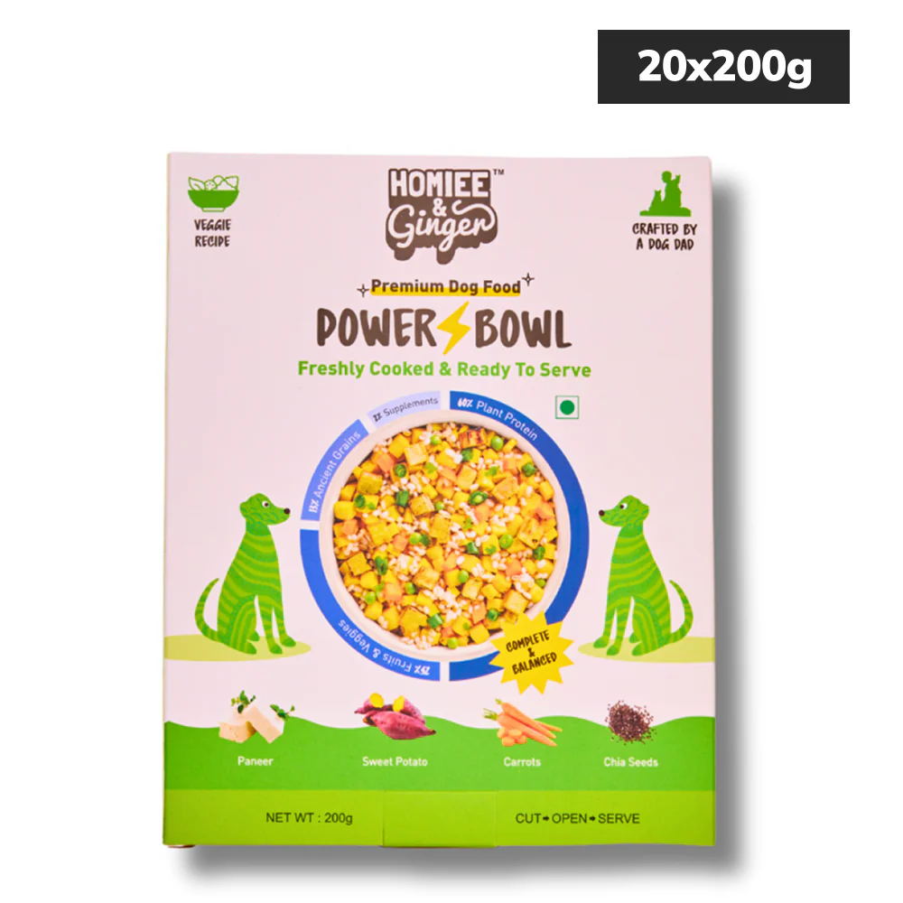 Homiee & Ginger Power Bowl Paneer & Veggies Fresh Food for Dogs - Image 11