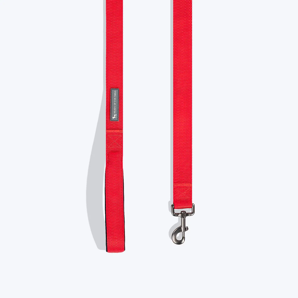 HUFT Basics Nylon Leash for Dogs (Crimson Red) - Image 4