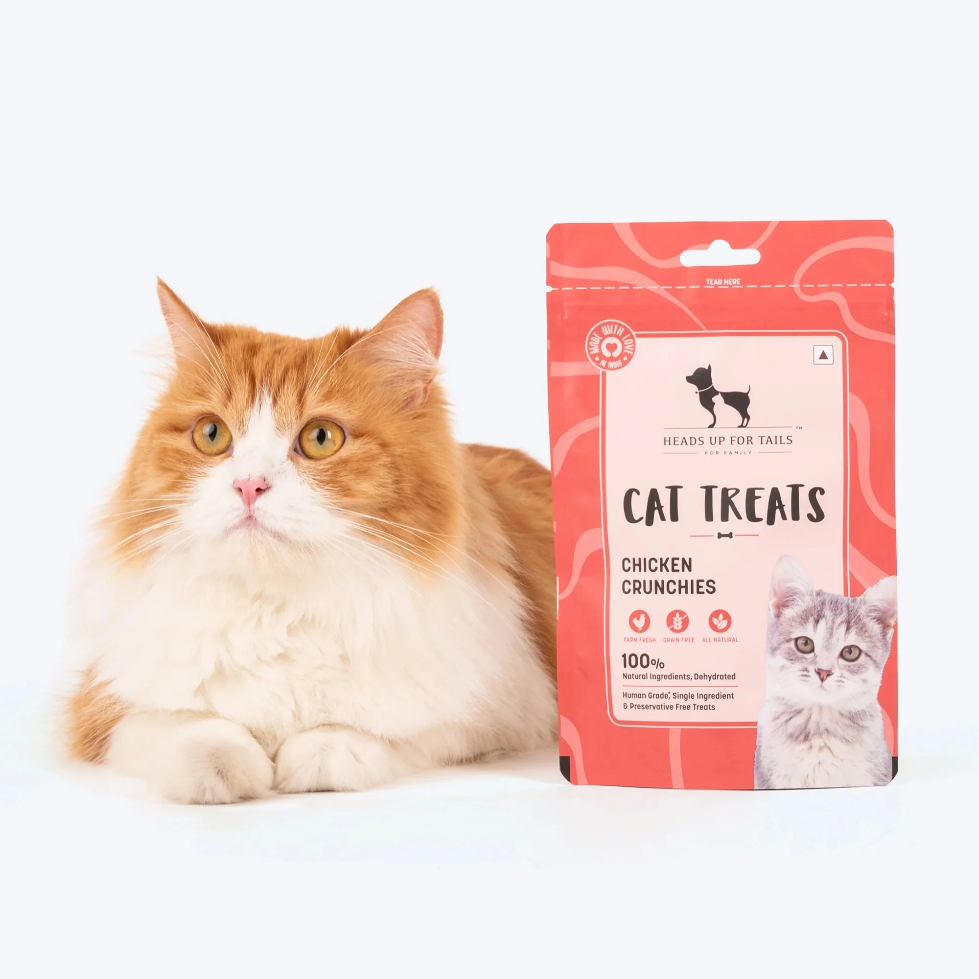 HUFT Dehydrated Chicken Crunchies Cat Treats - Image 2
