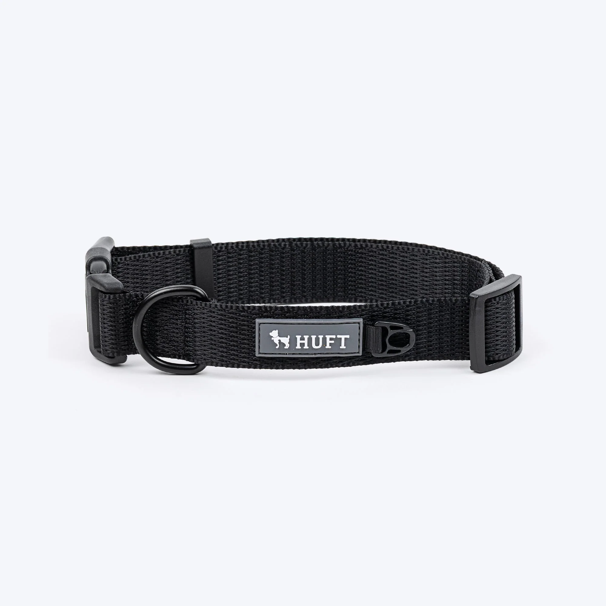 HUFT Classic D Ring Collar for Dogs (Coal Black) - Image 3