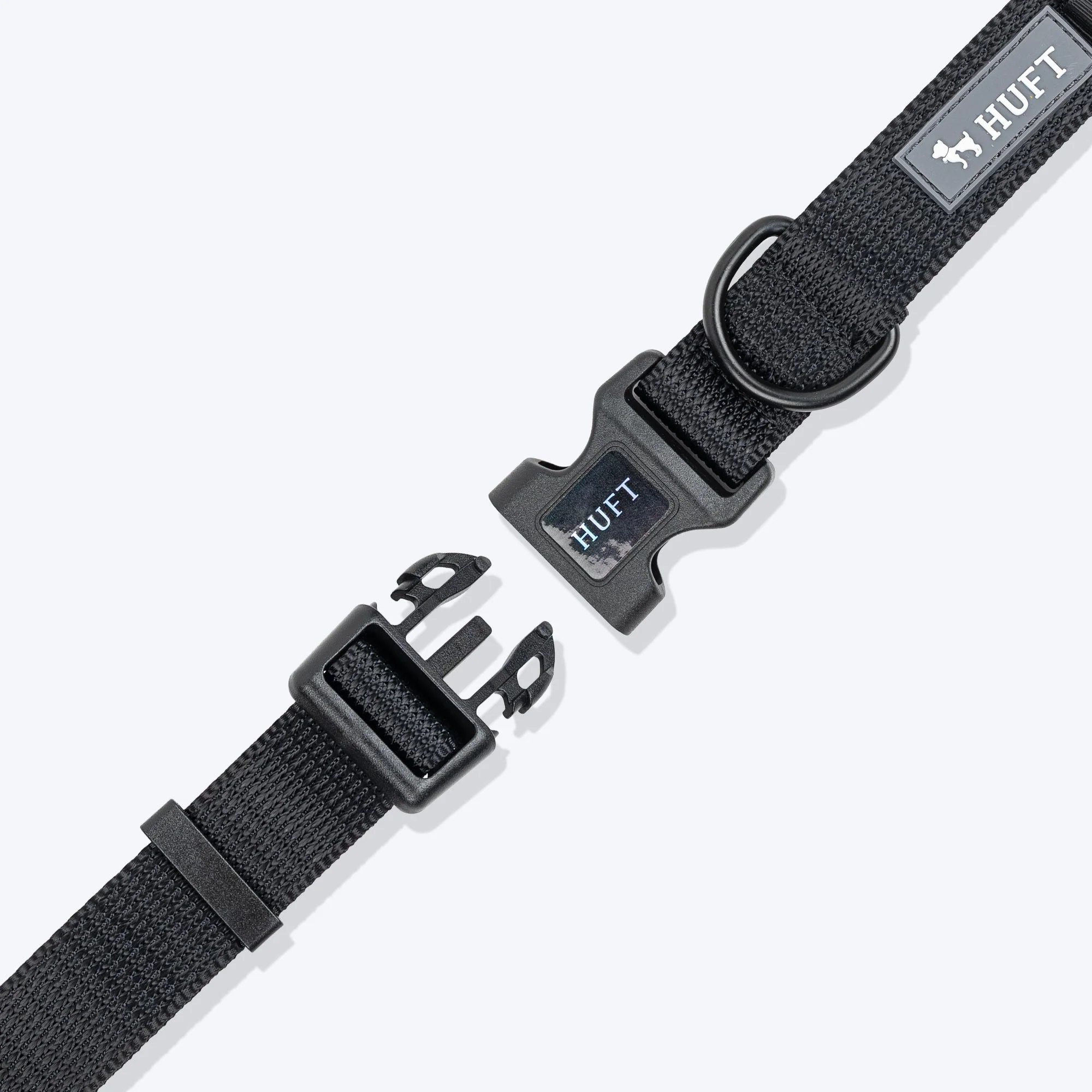 HUFT Classic D Ring Collar for Dogs (Coal Black) - Image 8