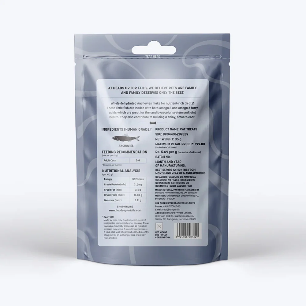 HUFT Dehydrated Anchovies Crunchies Cat Treats - Image 4
