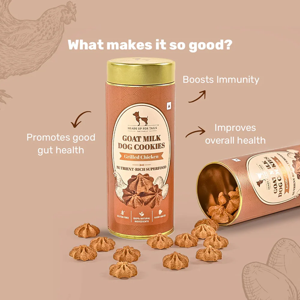 HUFT Gluten Free Goat Milk & Grilled Chicken Cookie Dog Treats - Image 3
