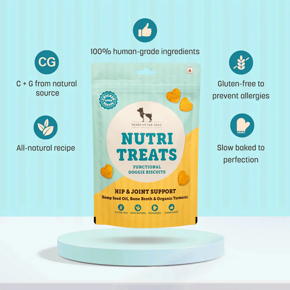 HUFT Gluten Free Nutri Chicken Liver Recipe Hip & Joint Support Dog Treats - Image 2