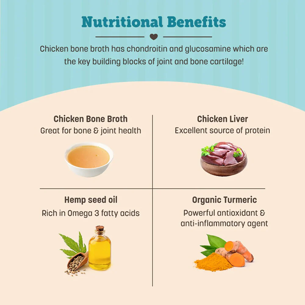 HUFT Gluten Free Nutri Chicken Liver Recipe Hip & Joint Support Dog Treats - Image 3
