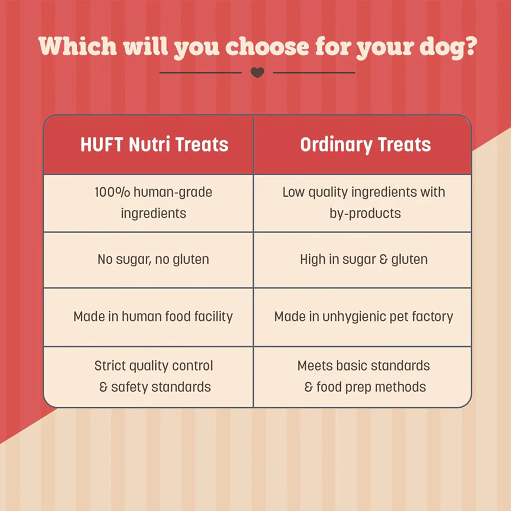 HUFT Gluten Free Nutri Chicken Liver Recipe Skin & Coat Support Dog Treats - Image 4
