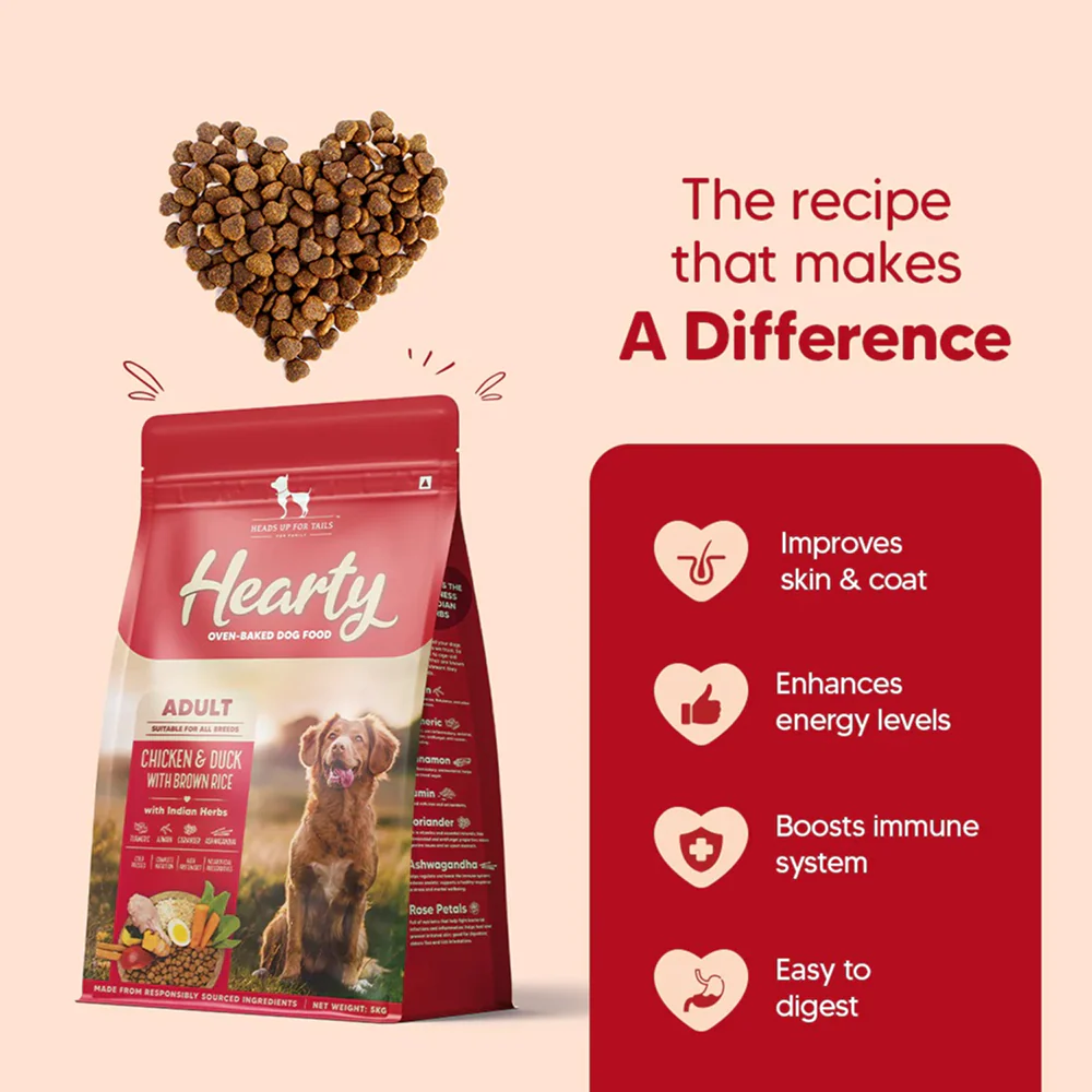 HUFT Hearty Oven Baked Chicken & Duck with Brown Rice Adult Dog Dry Food - Image 2