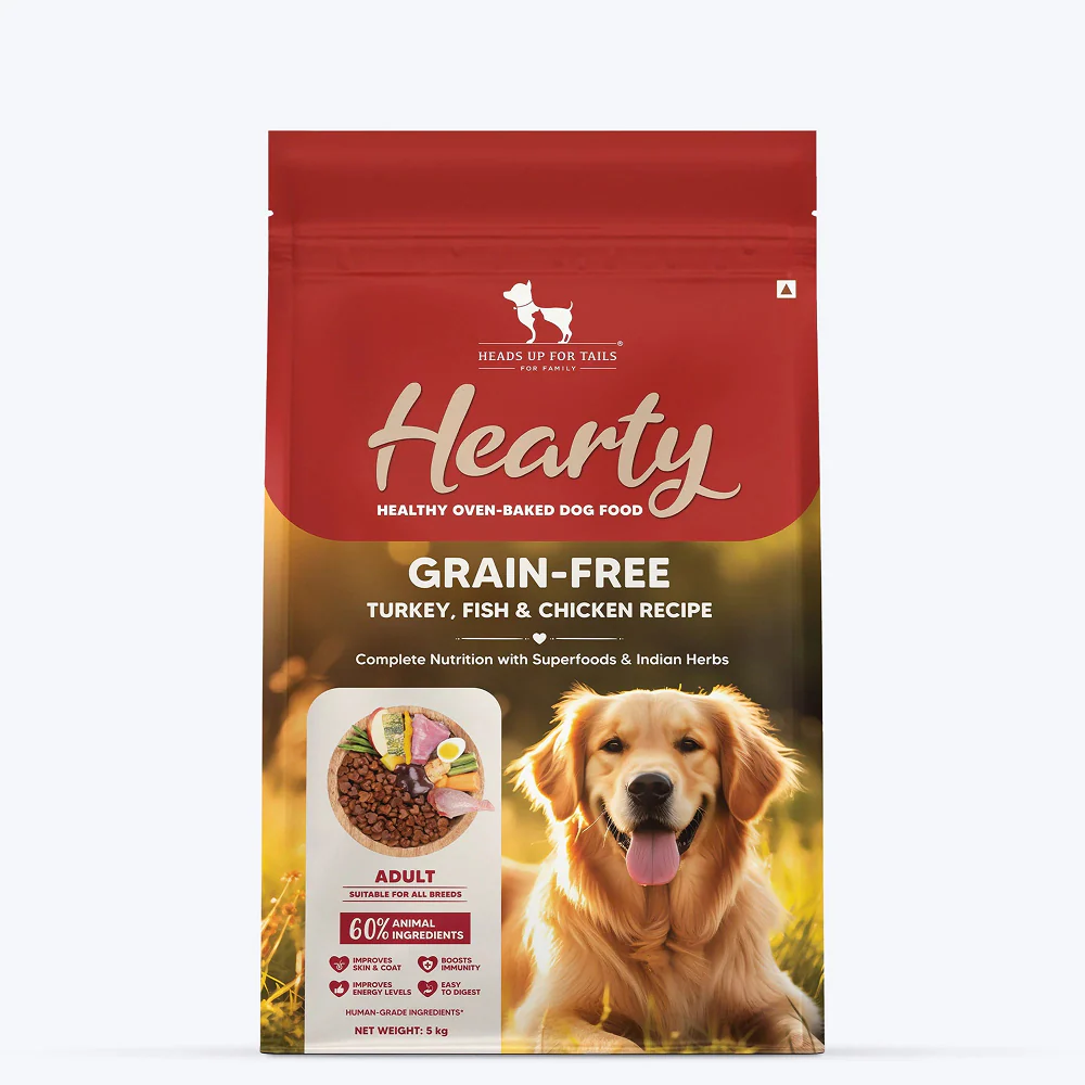 HUFT Hearty Oven Baked Grain Free Turkey, Fish & Chicken with Superfood Adult Dog Dry Food - Image 12