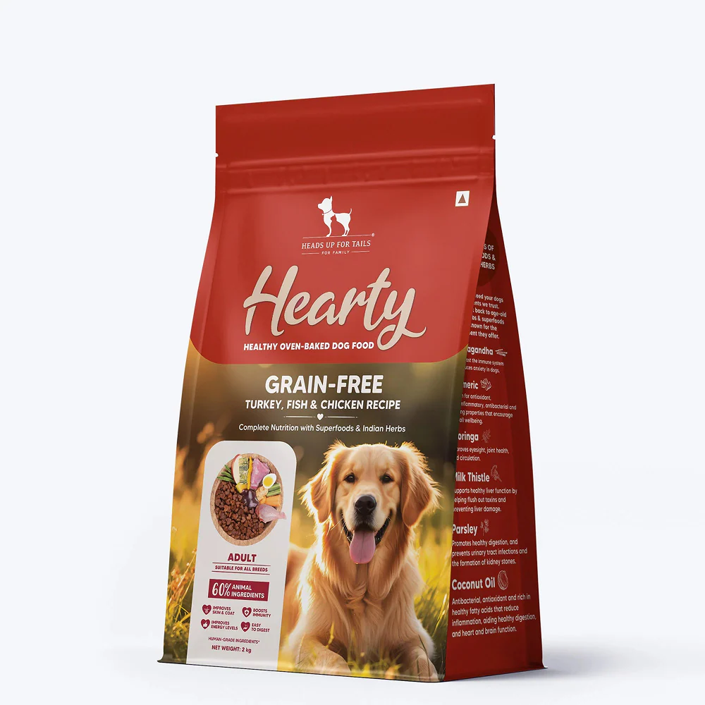 HUFT Hearty Oven Baked Grain Free Turkey, Fish & Chicken with Superfood Adult Dog Dry Food - Image 13