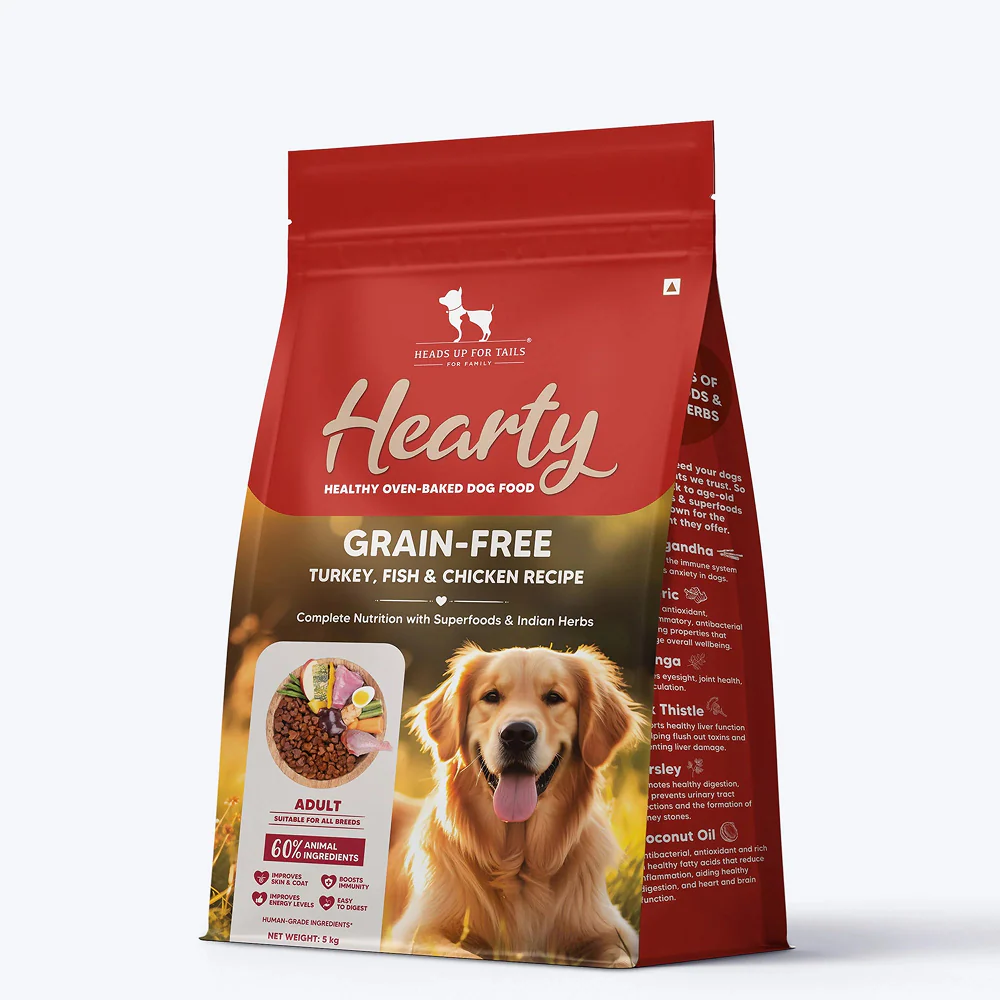 HUFT Hearty Oven Baked Grain Free Turkey, Fish & Chicken with Superfood Adult Dog Dry Food - Image 14